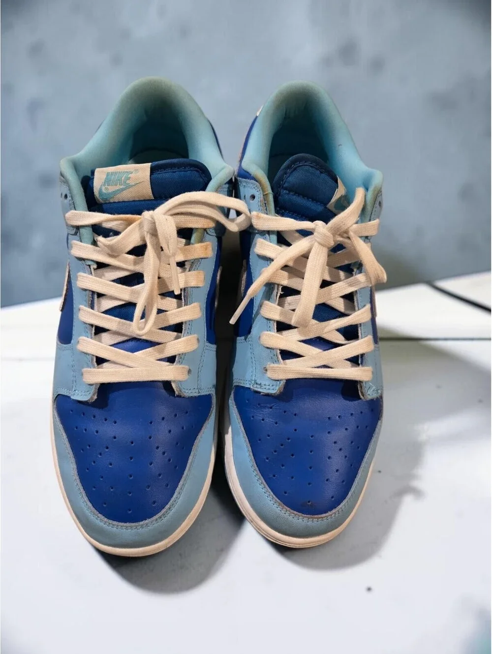 Nike Dunk Low QS Argon DM0121-400 Men's Size 10 Blue White Preowned